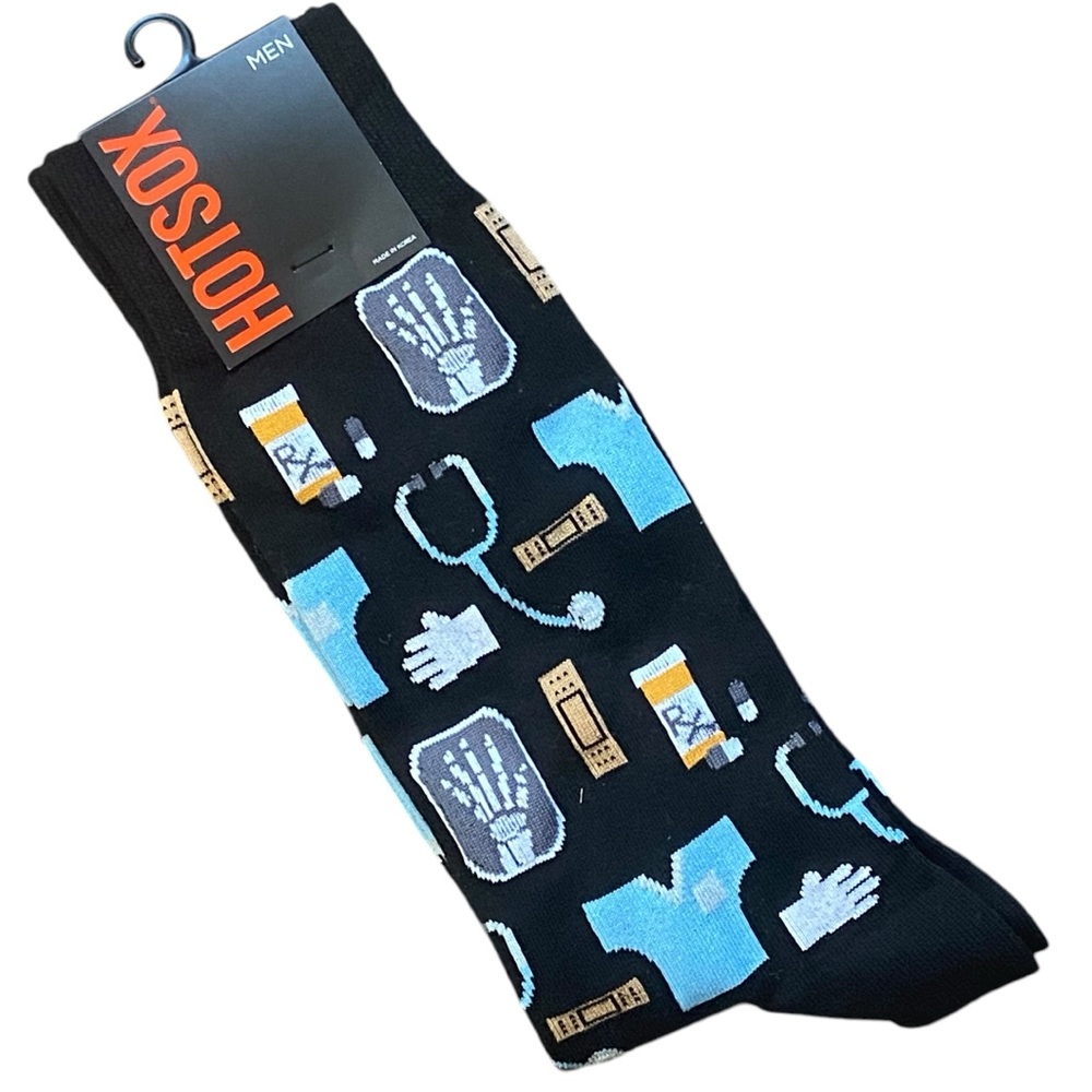 Hot Sox Medical Doctor Nurse Socks New Men Sock Size 10-13